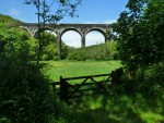 Rustic viaduct tucked up a small quiet valleys
