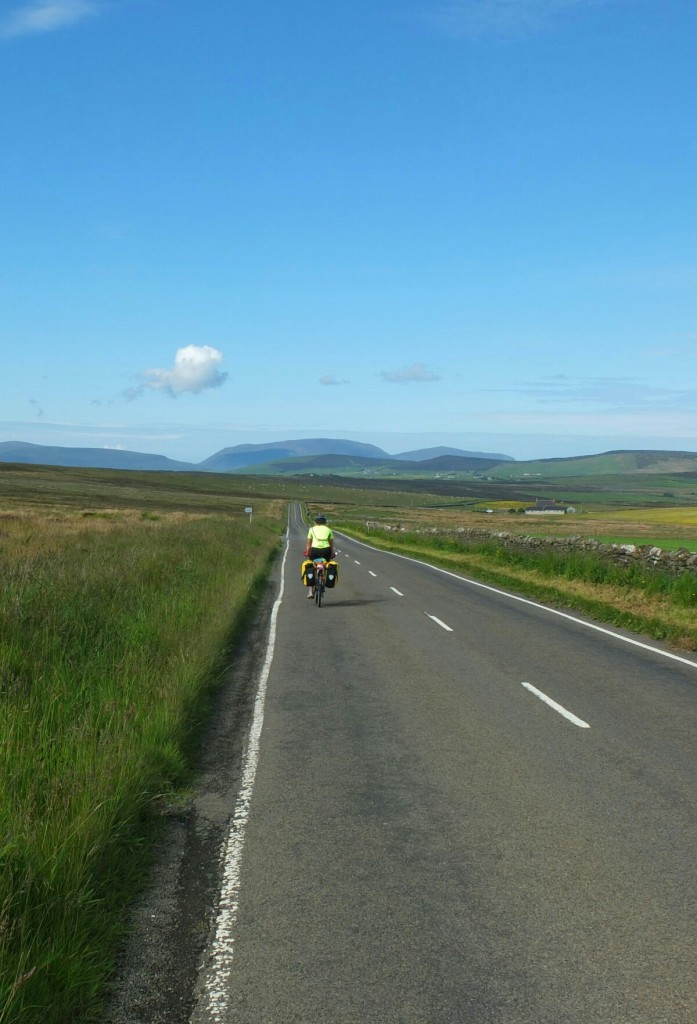 Cycling through mainland Orkney