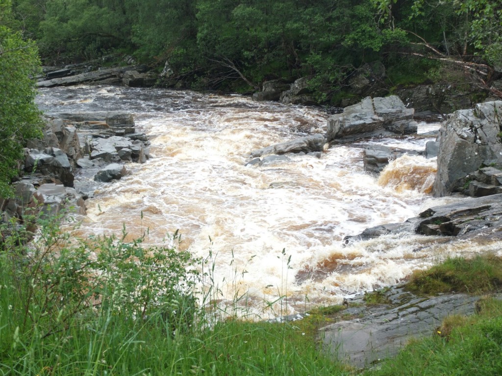 The Tilt river, full after the rain