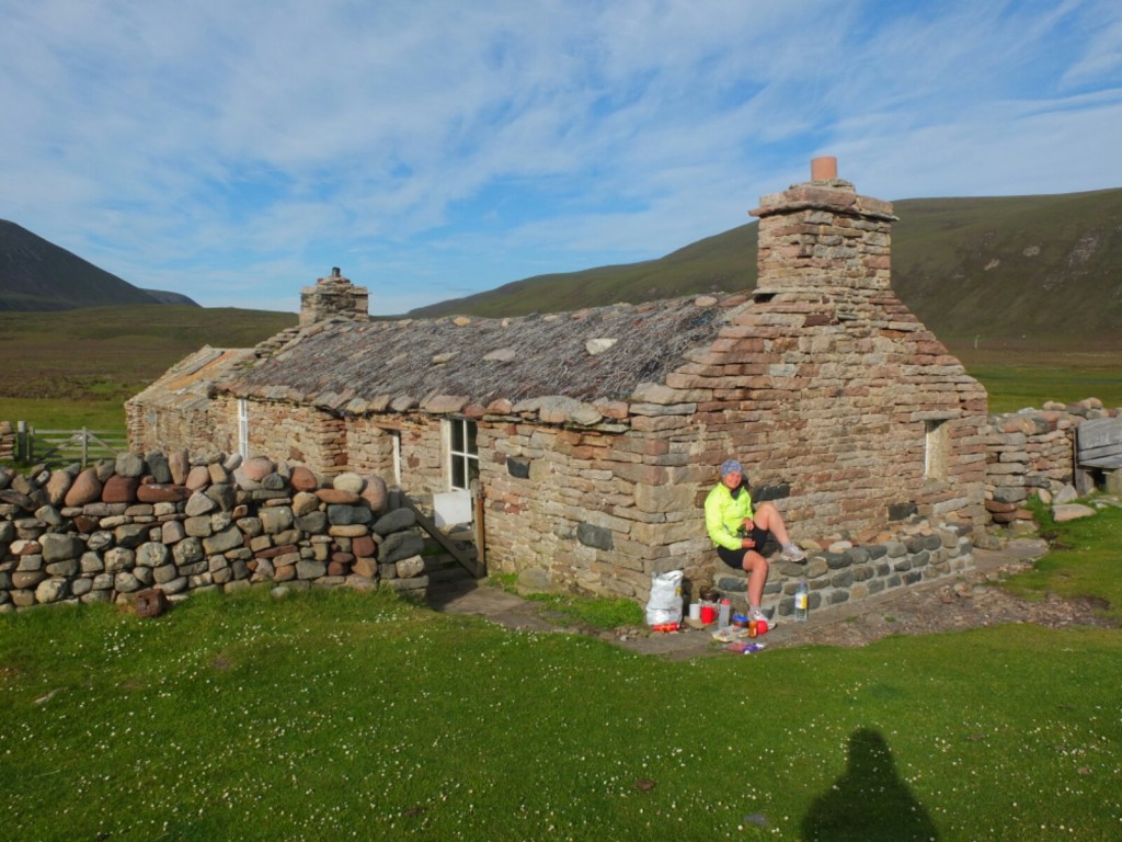 Cooking supper at the bothy