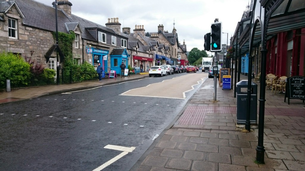 A wet Pitlochry 